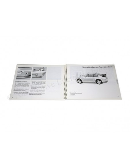 1990 PORSCHE 911 CARRERA 2/4 OWNER'S MANUAL GERMAN