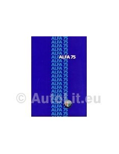 1986 ALFA ROMEO 75 BROCHURE NEDERLANDS