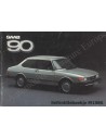 1986 SAAB 90 INSTRUCTIEBOEKJE NEDERLANDS