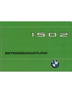 1975 BMW 1502 BETRIEBSANLEITUNG DEUTSCH
