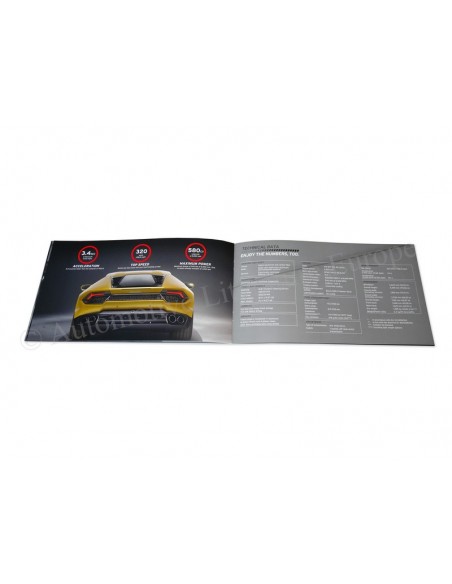 2016 LAMBORGHINI HURACAN LP 580-2 BROCHURE ENGLISH