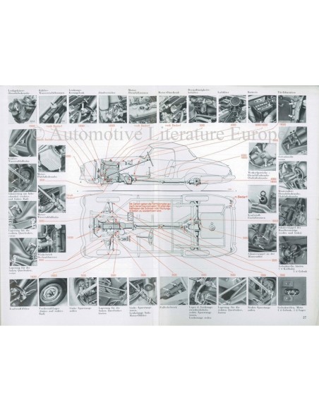 1959 MERCEDES BENZ 190 SL OWNER'S MANUAL GERMAN