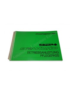 1982 PORSCHE 924 + TURBO INSTRUCTIEBOEKJE + SERVICEBOEKJE DUITS