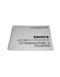 1981 PORSCHE 924 & TURBO PFLEGEPASS BETRIEBSNALEITUNG DEUTSCH