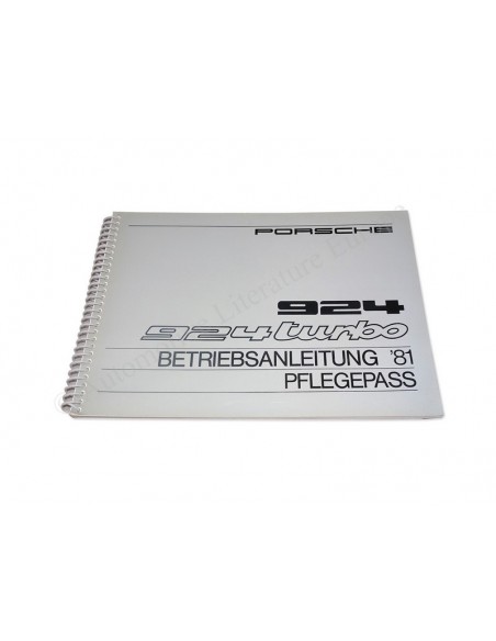 1981 PORSCHE 924 & TURBO PFLEGEPASS BETRIEBSNALEITUNG DEUTSCH