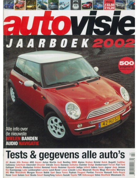 2002 AUTOVISIE JAARBOEK NIEDERLÄNDISCH