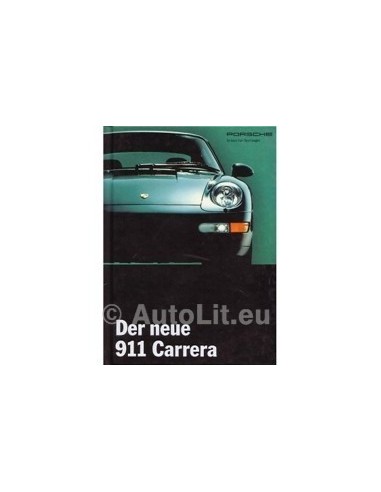 1994 PORSCHE 911 CARRERA HARDCOVER BROCHURE DUITS