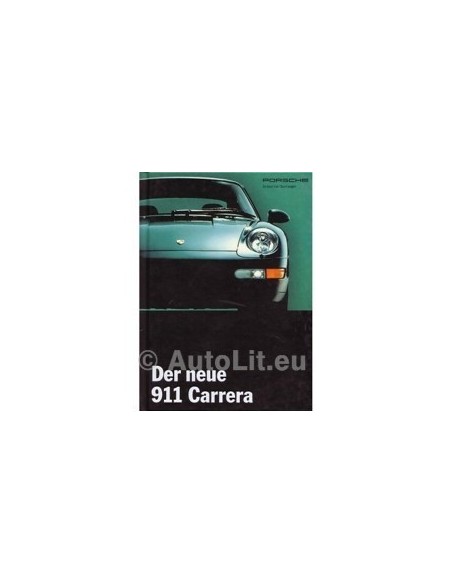 1994 PORSCHE 911 CARRERA HARDCOVER BROCHURE DUITS