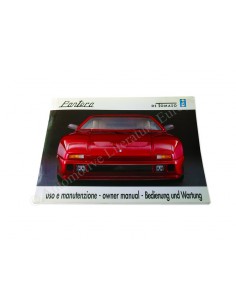 1992 DE TOMASO PANTERA SI OWNER'S MANUAL
