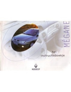 2000 RENAULT MEGANE INSTRUCTIEBOEKJE NEDERLANDS