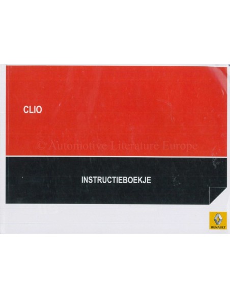 2013 RENAULT CLIO OWNERS MANUAL DUTCH