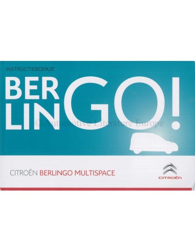 2015 CITROEN BERLINGO MULTISPACE INSTRUCTIEBOEKJE NEDERLANDS