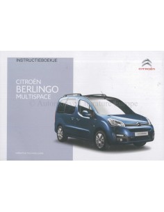 2015 CITROEN BERLINGO MULTISPACE INSTRUCTIEBOEKJE NEDERLANDS