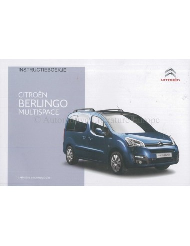 2015 CITROEN BERLINGO MULTISPACE OWNER'S MANUAL HANDBOOK DUTCH