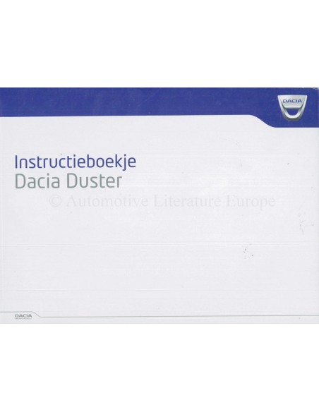 2014 DACIA DUSTER BETRIEBSANLEITUNG HANDBUCH NIEDERLÄNDISCH