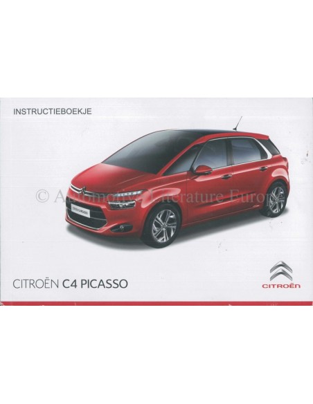 2014 CITROEN C4 PICASSO OWNERS MANUAL HANDBOOK DUTCH