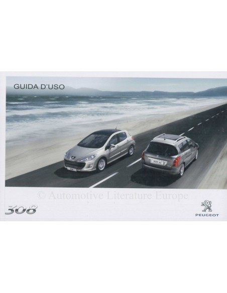 2010 PEUGEOT 308 INSTRUCTIEBOEKJE ITALIAANS