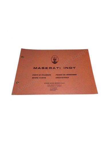 1969 MASERATI INDY ONDERDELENBOEK