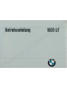 1968 BMW 1600 GT OWNER'S MANUAL GERMAN