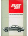 1967 FIAT DINO COUPE OWNER'S MANUAL ITALIAN