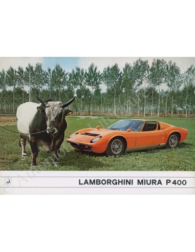 1967 LAMBORGHINI MIURA P 400 BROCHURE ITALIAANS