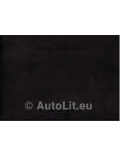 2003 MERCEDES BENZ SLR MCLAREN INTERNE BROCHURE NEDERLANDS