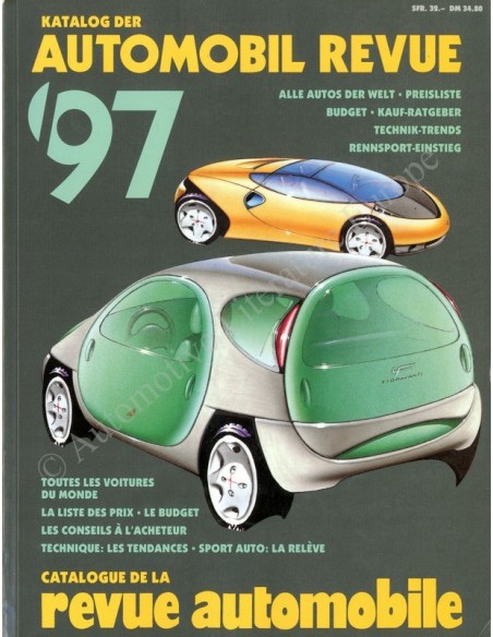 1997 AUTOMOBIL REVUE YEARBOOK GERMAN FRENCH