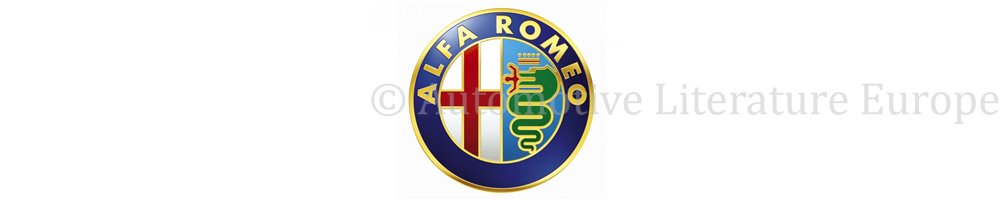 ALFA ROMEO(Betriebsanleitungen, Reparaturanleitungen, Ersatzteilkatalogen)
