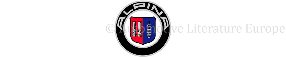 ALPINA (Betriebsanleitungen, Reparaturanleitungen, Ersatzteilkatalogen)