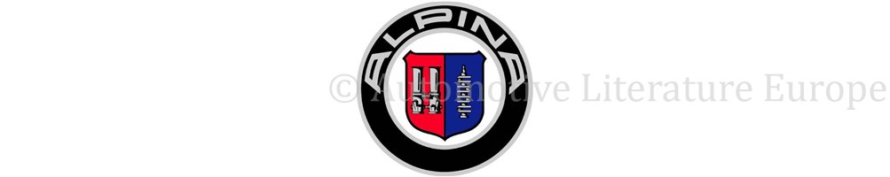 ALPINA (owner manuals, repair manuals, spare parts manuals)