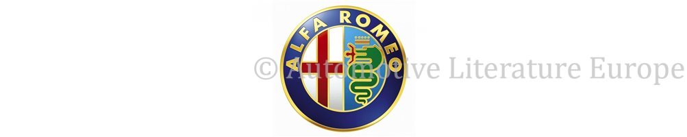 ALFA ROMEO BORDMAPPE (Betriebsanleitungen, Reparaturanleitungen, Ersatzteilkatalogen)